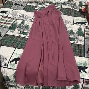 David's Bridal Mauve Maxi Skirt